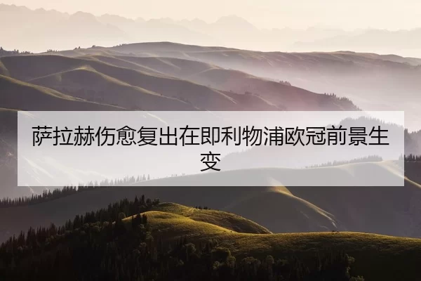 萨拉赫伤愈复出在即利物浦欧冠前景生变